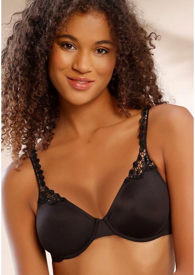 Nuance T-shirt-bh met beugel en met borduursel gegarneerde bandjes - Foto 2