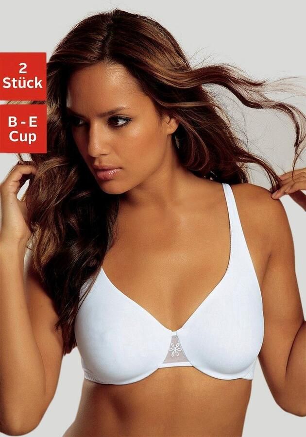 Nuance T-shirt-bh met beugel en naadloze dubbellaagse cups (Set van 2) - Foto 11