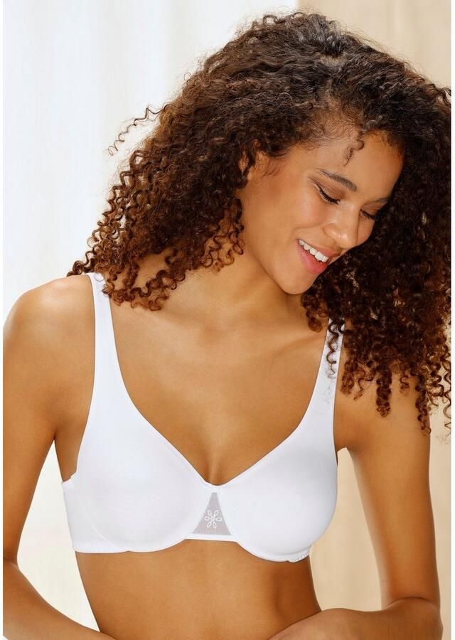 Nuance T-shirt-bh met beugel en naadloze dubbellaagse cups (Set van 2) - Foto 6