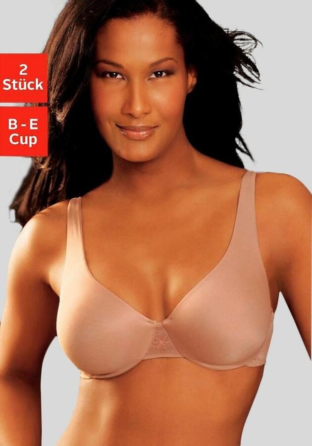 Nuance T-shirt-bh met beugel en naadloze dubbellaagse cups (Set van 2) - Foto 9