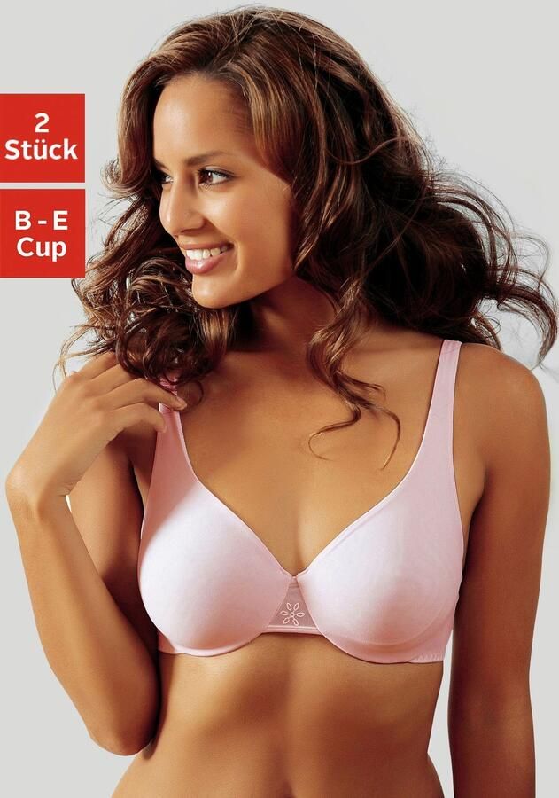 Nuance T-shirt-bh met beugel en naadloze dubbellaagse cups (Set van 2) - Foto 7