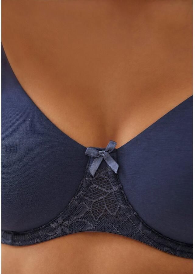 Nuance T-shirt-bh met beugel en ongevoerde cups (Set van 2) - Foto 4