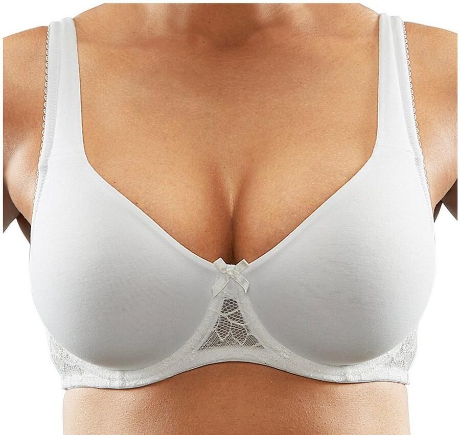 Nuance T-shirt-bh met beugel en ongevoerde cups (Set van 2)