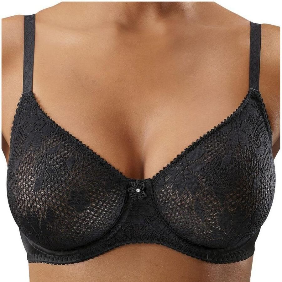 Nuance T-shirt-bh met beugel met naadloze cups van gladde kant dessous - Foto 5