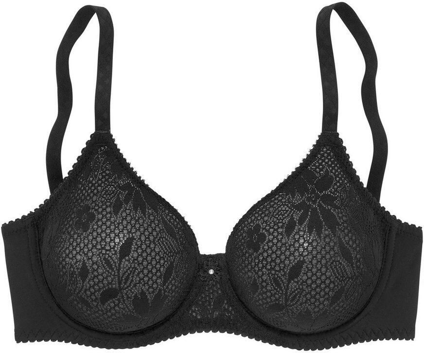 Nuance T-shirt-bh met beugel met naadloze cups van gladde kant dessous