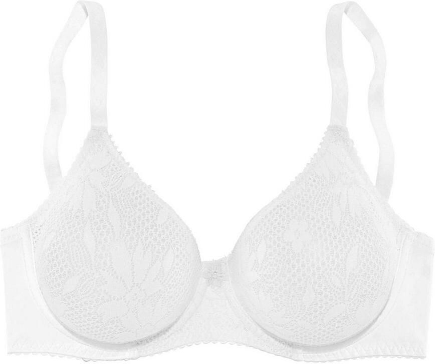 Nuance T-shirt-bh met beugel met naadloze cups van gladde kant dessous