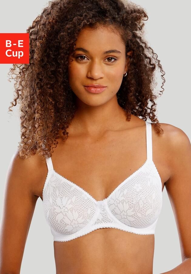 Nuance T-shirt-bh met beugel met naadloze cups van gladde kant dessous - Foto 4