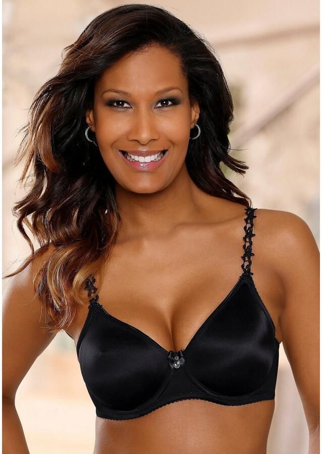 Nuance T-shirt-bh met beugel zonder cups met transparante geborduurde bandjes ondergoed - Foto 2