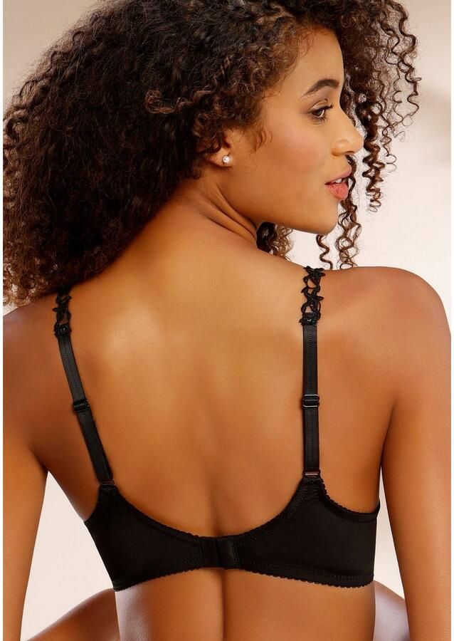 Nuance T-shirt-bh met beugel zonder cups met transparante geborduurde bandjes ondergoed - Foto 3