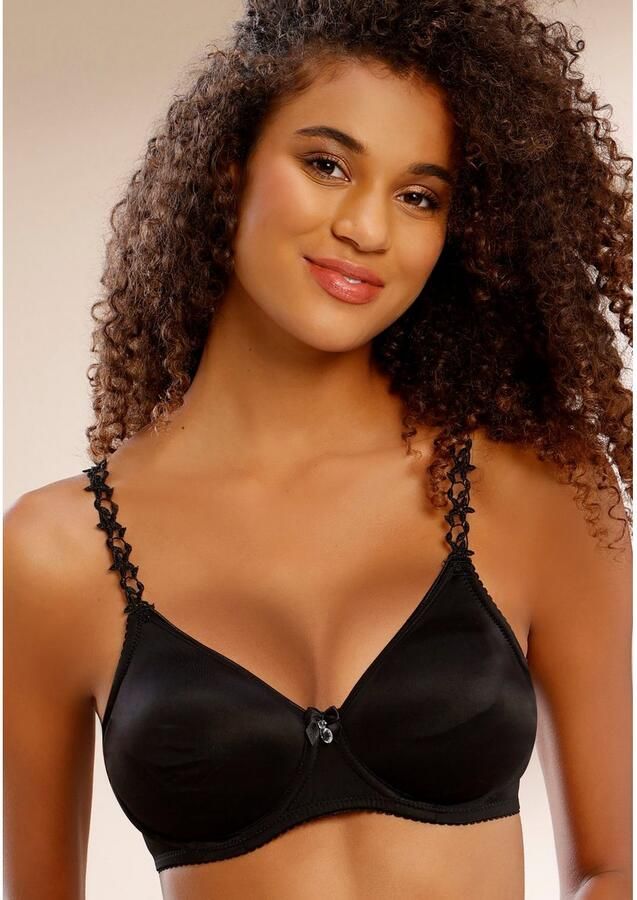 Nuance T-shirt-bh met beugel zonder cups met transparante geborduurde bandjes ondergoed - Foto 4