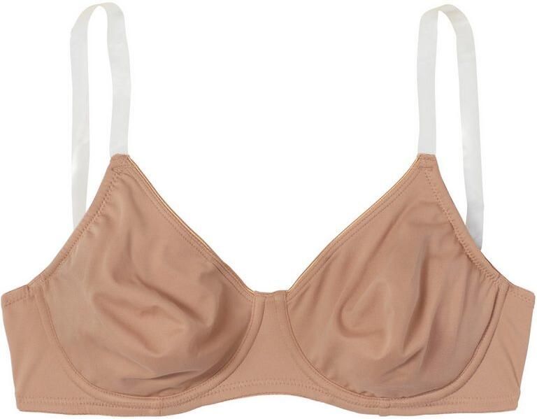 Nuance T-shirt-bh met beugels zonder cups en met transparante bandjes basic - Foto 2