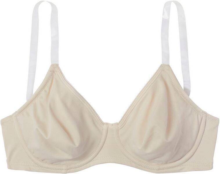 Nuance T-shirt-bh met beugels zonder cups en met transparante bandjes basic - Foto 3