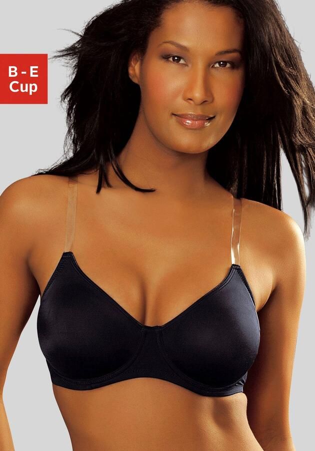 Nuance T-shirt-bh met beugels zonder cups en met transparante bandjes basic - Foto 7