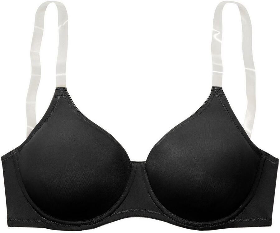 Nuance T-shirt-bh met beugels zonder cups en met transparante bandjes basic - Foto 2