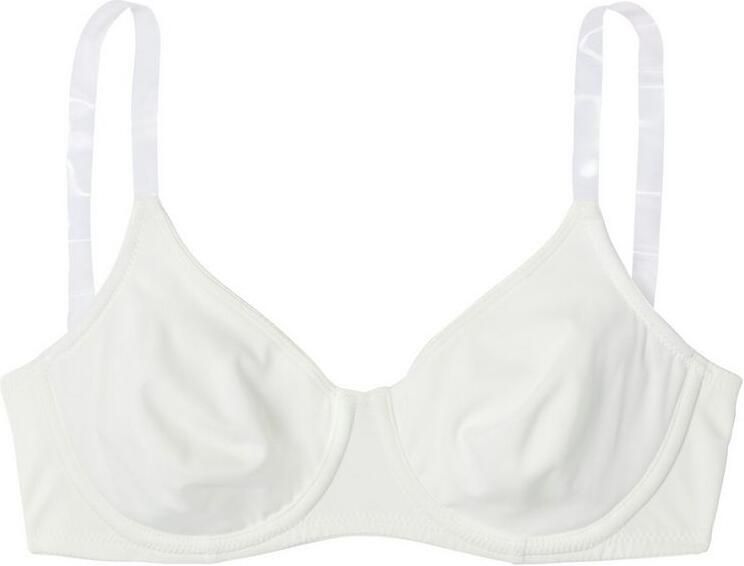 Nuance T-shirt-bh met beugels zonder cups en met transparante bandjes basic - Foto 3