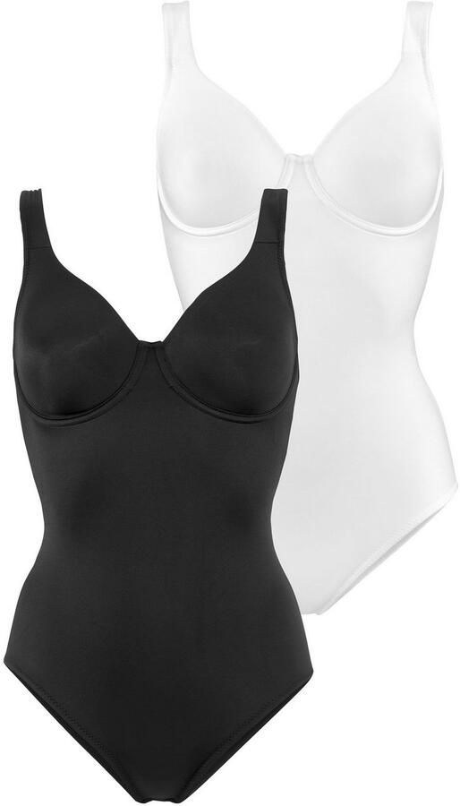 Nuance T-shirt-body met beugel met figuurvormend effect shapewear body shaping body (Set van 2) - Foto 4