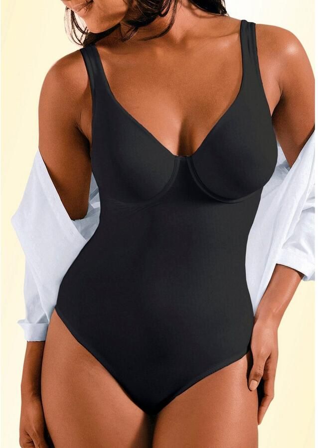 Nuance T-shirt-body met beugel met figuurvormend effect shapewear body shaping body (Set van 2)