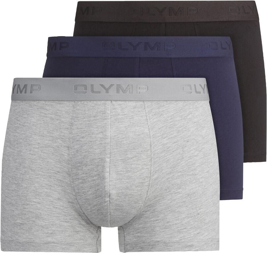 OLYMP Boxershort met bedrukt merklogo aan de tailleband (3 stuks)