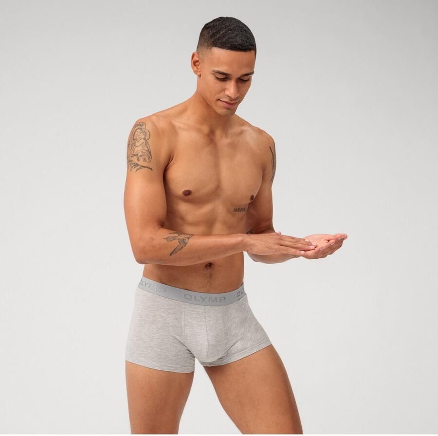 OLYMP Boxershort met logoprint bij de band (3 stuks) - Foto 3