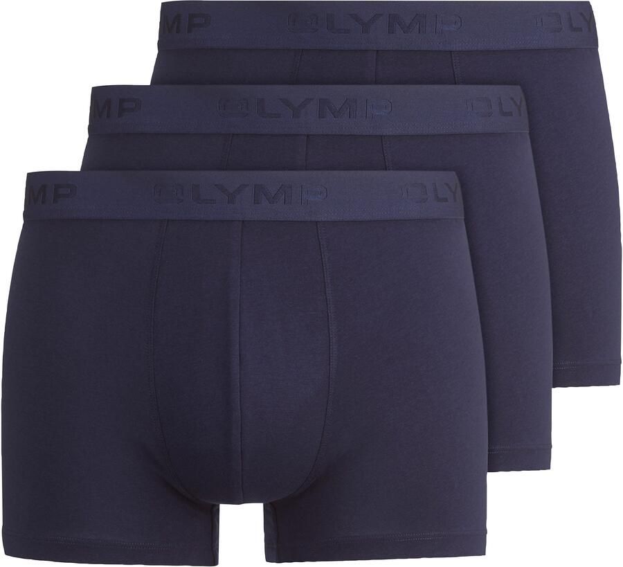 OLYMP Boxershort met ton-sur-ton merklogo (3 stuks) - Foto 4