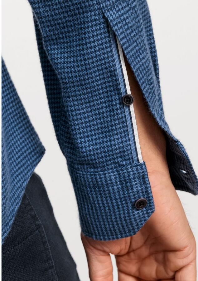OLYMP Businessoverhemd Casual in modieuze kleine houndstooth-dessin - Foto 2