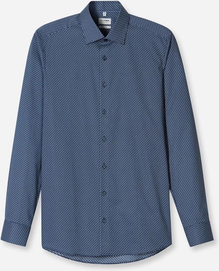 OLYMP Businessoverhemd Level 5 Body Fit haaienkragen met rotatieprint - Foto 5