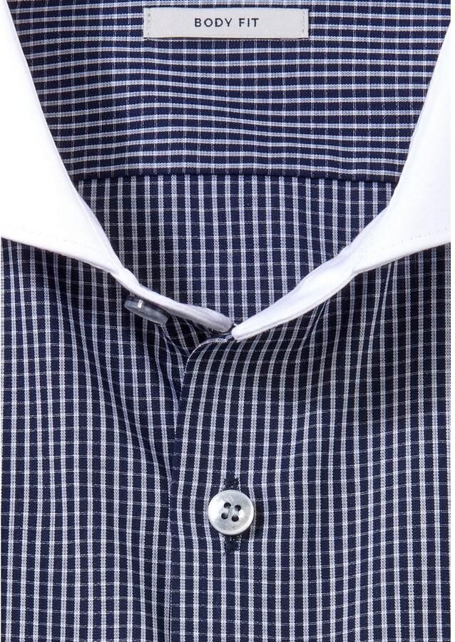 OLYMP Level Five Body fit zakelijk overhemd met haaikraag