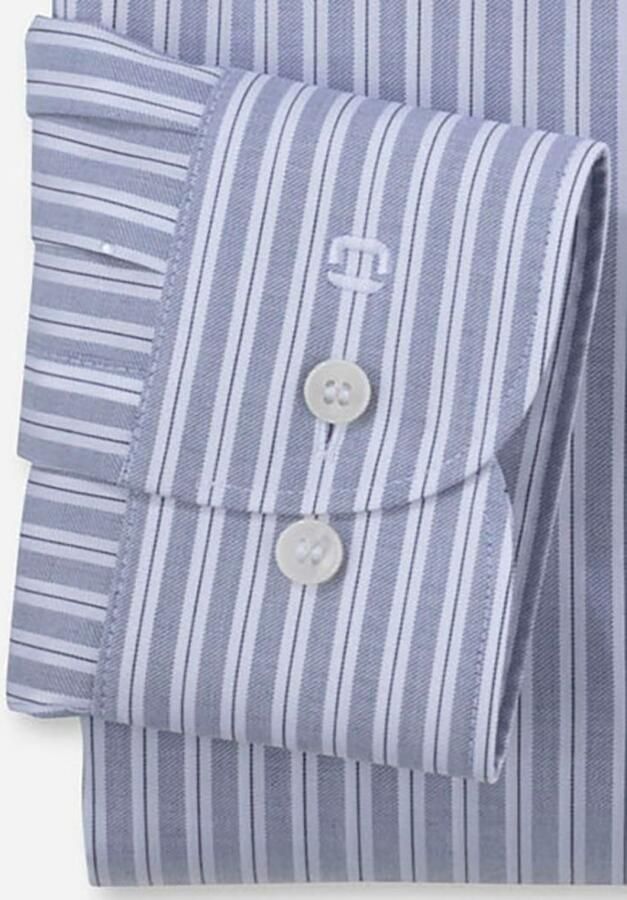 OLYMP Level Five Body fit zakelijk overhemd met haaikraag - Foto 3