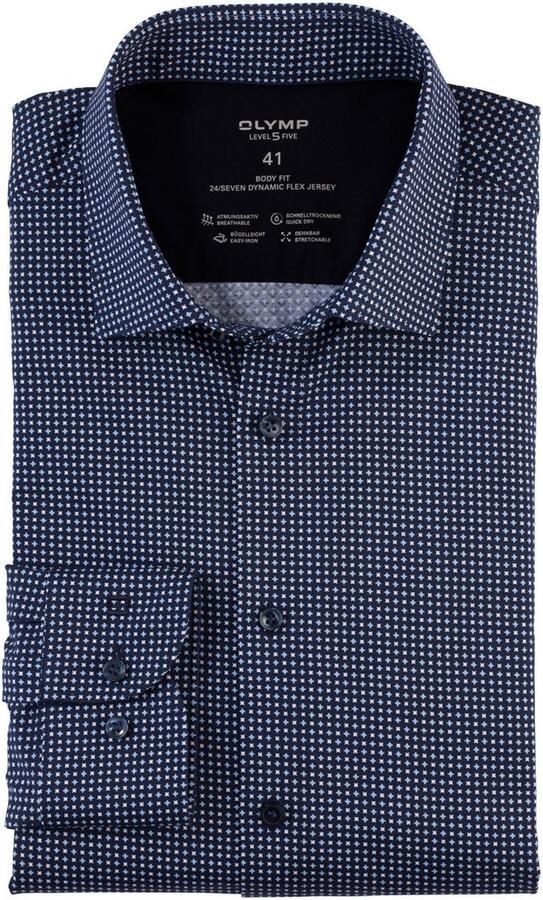 OLYMP Businessoverhemd Level Five 24 Seven body fit 24 seven dynamic flex jersey kwaliteit - Foto 4