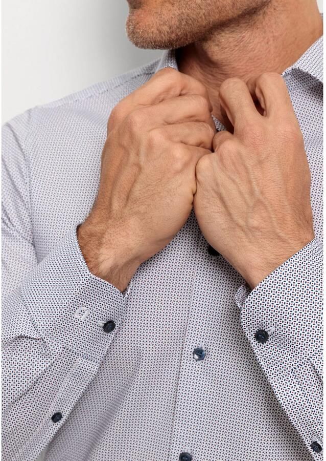 OLYMP Level Five Slim fit zakelijk overhemd met kentkraag