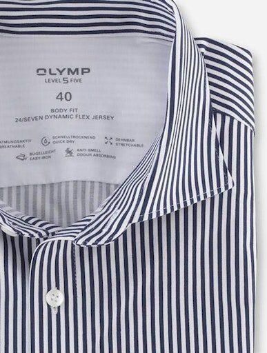 OLYMP Level Five Slim fit zakelijk overhemd met streepmotief model 'Kent' - Foto 5