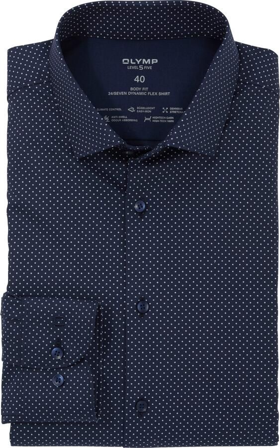 OLYMP Level Five Slim fit zakelijk overhemd met stretch