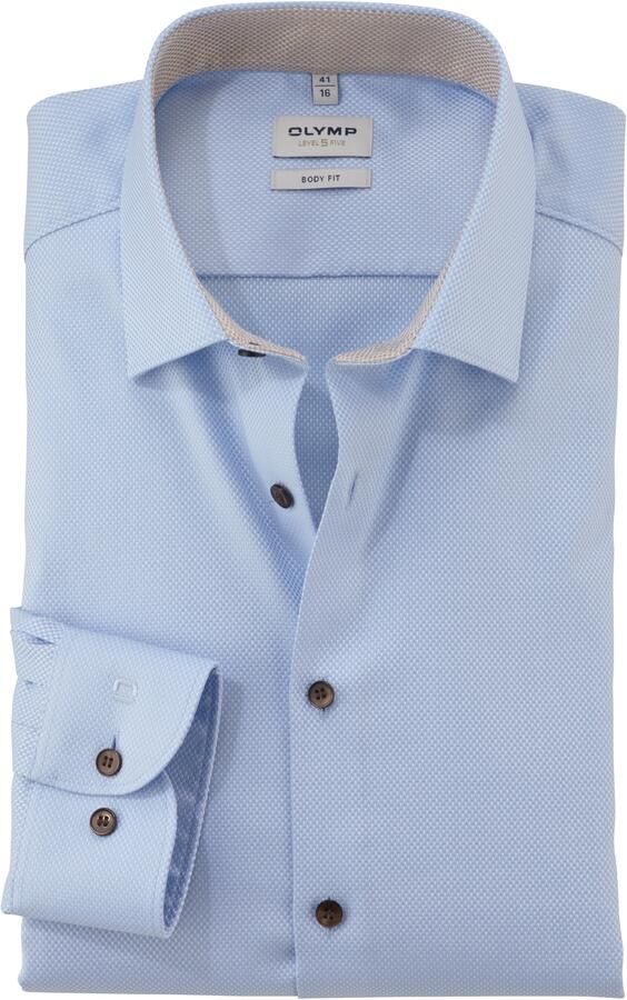 OLYMP Businessoverhemd Level Five body fit Discrete patronen voor een stijlvolle uitstraling