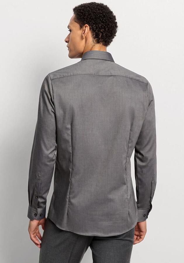 OLYMP Businessoverhemd Level Five body fit fijne matte glanzende micro-structuur - Foto 2