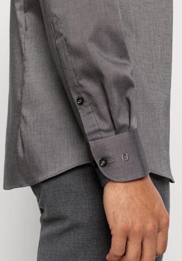 OLYMP Businessoverhemd Level Five body fit fijne matte glanzende micro-structuur - Foto 3