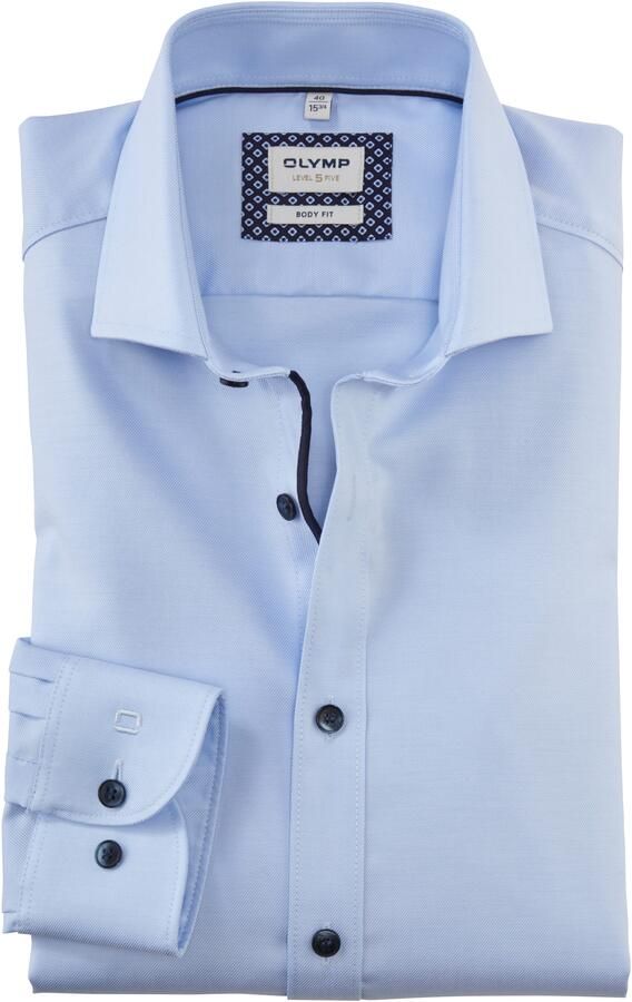 OLYMP Level Five Slim fit zakelijk overhemd van katoenmix - Foto 5