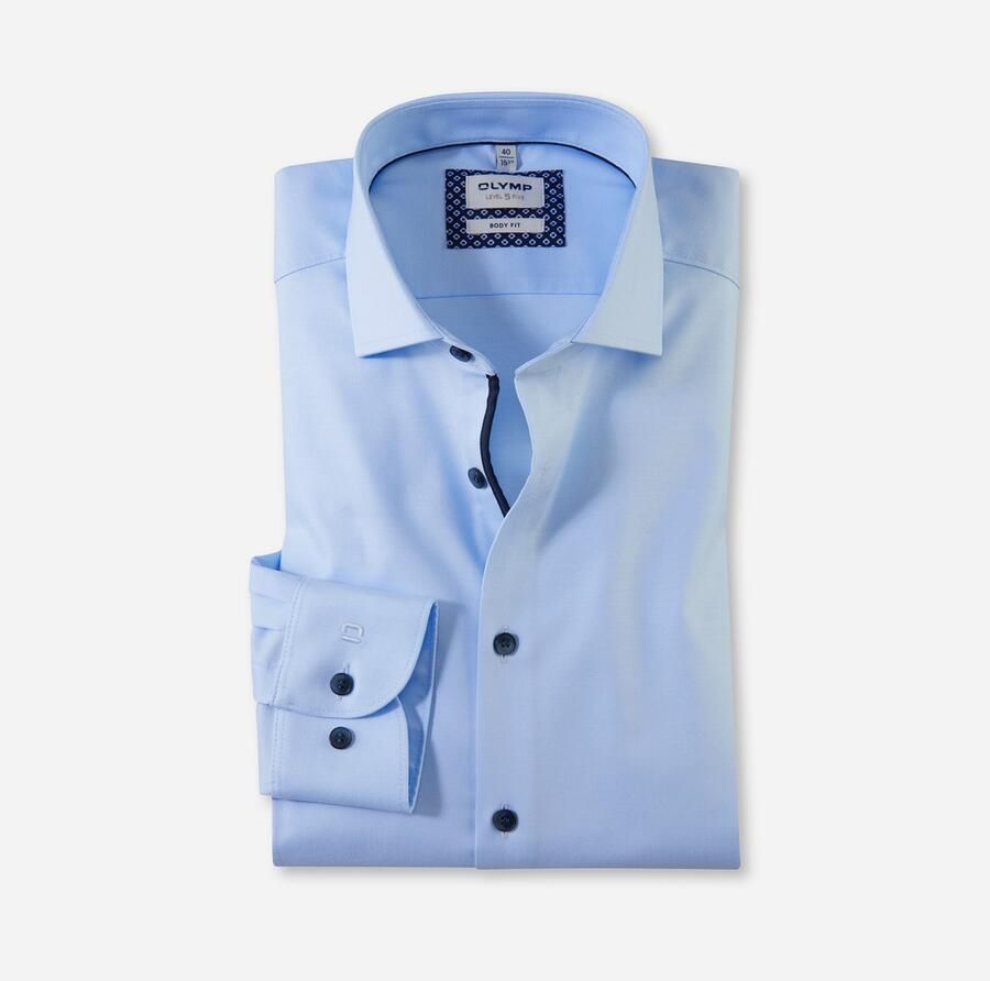 OLYMP Level Five Slim fit zakelijk overhemd van katoenmix - Foto 4