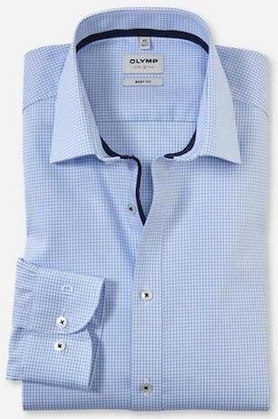 OLYMP Level Five Slim fit zakelijk overhemd met geruit motief - Foto 5