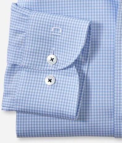 OLYMP Level Five Slim fit zakelijk overhemd met geruit motief - Foto 4