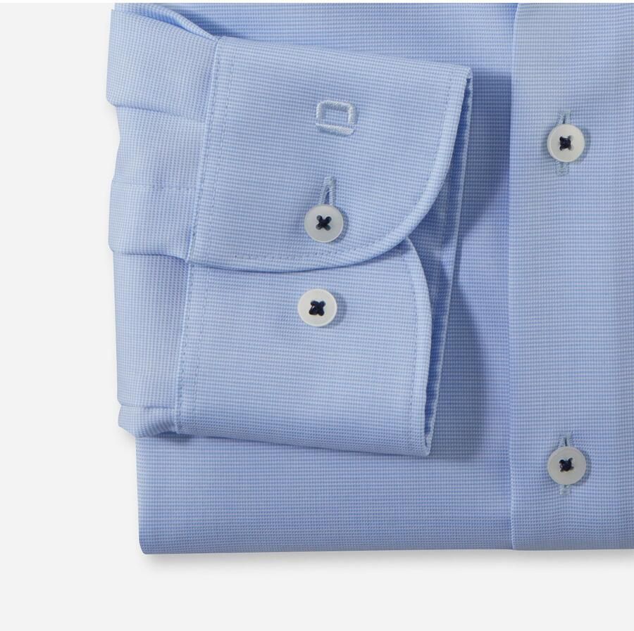 OLYMP Level Five Slim fit zakelijk overhemd met effen structuur - Foto 3