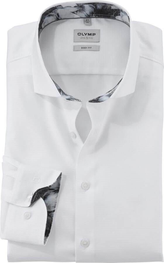OLYMP Level Five Slim fit zakelijk overhemd met knoopsluiting