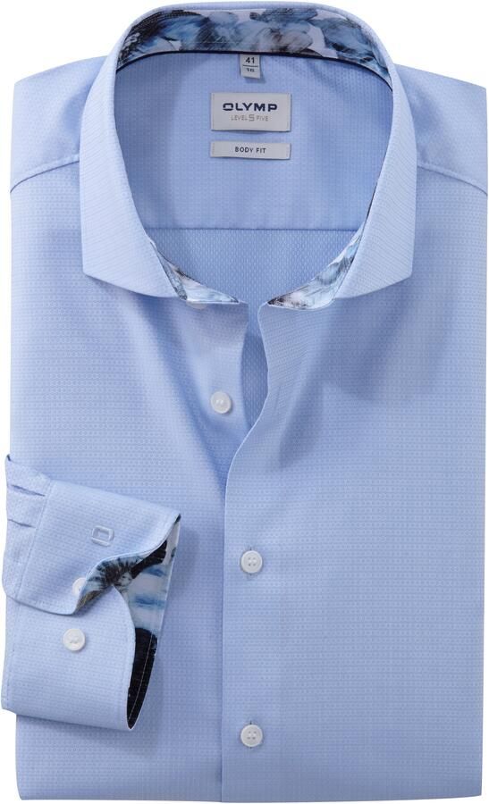 OLYMP Level Five Slim fit zakelijk overhemd met knoopsluiting