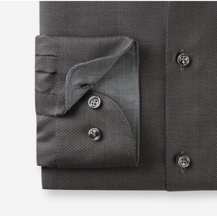 OLYMP Level Five Slim fit zakelijk overhemd van effen structuur model 'ROYAL'