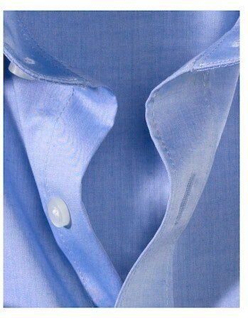 OLYMP Level Five Slim fit zakelijk overhemd van chambray - Foto 7