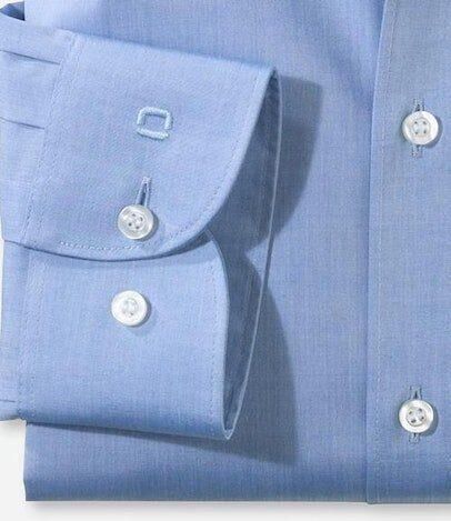 OLYMP Level Five Slim fit zakelijk overhemd van chambray - Foto 6