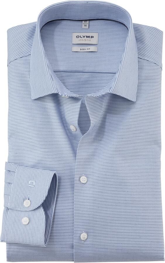 OLYMP Level Five Regular fit zakelijk overhemd met kentkraag