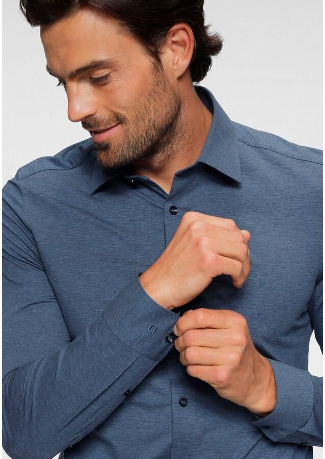 OLYMP Level Five Body fit zakelijk overhemd met kentkraag model 'New York'