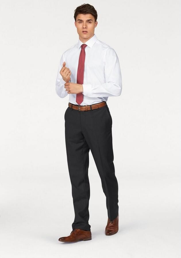 OLYMP Businessoverhemd Level Five body fit vormvast door elastaan - Foto 5