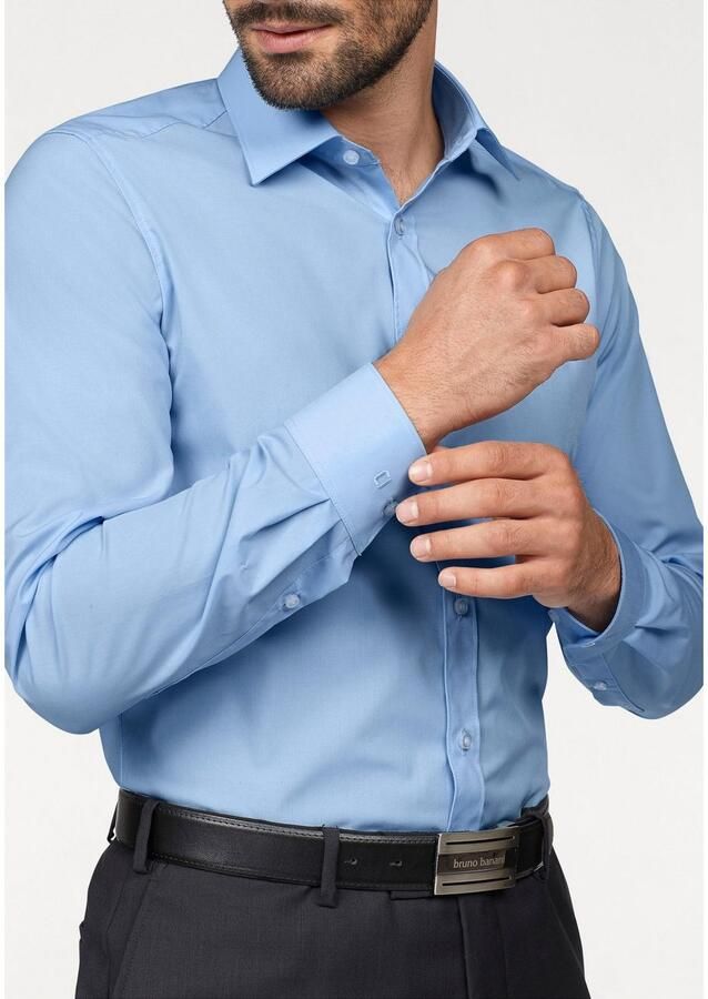 OLYMP Businessoverhemd Level Five body fit vormvast door elastaan