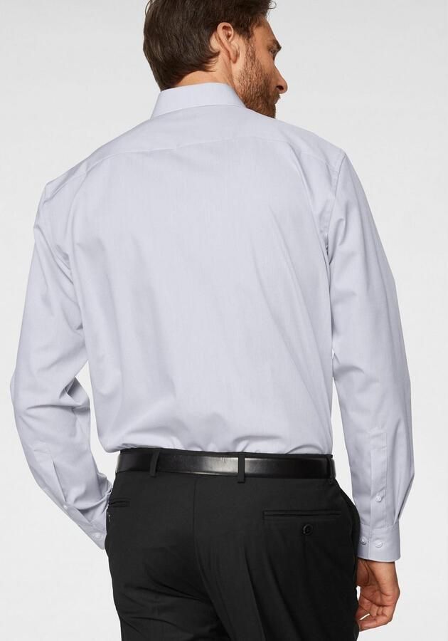 OLYMP Businessoverhemd Luxor comfort fit effen strijkvrij met borstzak - Foto 4